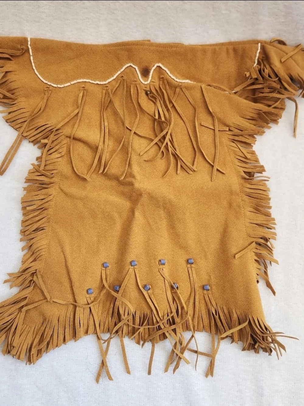 American Girl 18” Doll Kaya Meet Dress, Cradleboard, Beads, Bags Deerskin 2008